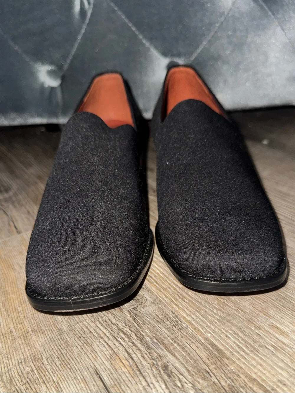 Donald J. Pliner Black Minimalist Slip-On Loafers Shooties Women's Size 5.5